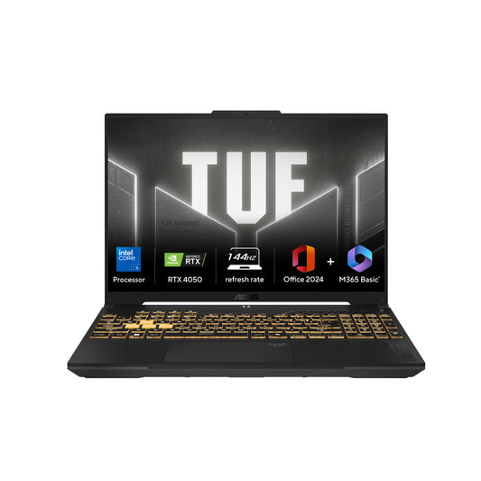 ASUS TUF GAMING F16, GAMING LAPTOP, INTEL CORE 5 210H, RTX 4050 GPU (16GB/512GB/40.64 CMS (16) FHD+/WINDOWS 11 HOME) FX677VU-RL055WS