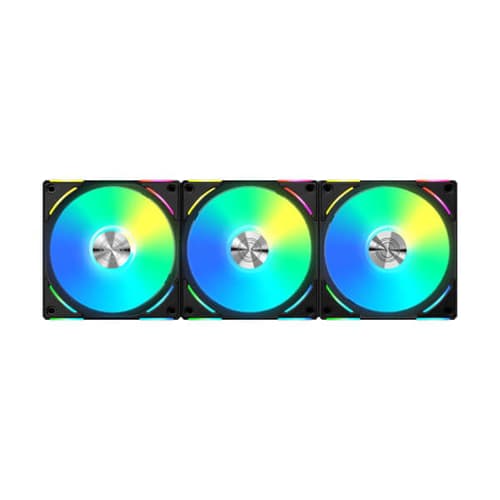 LIAN LI UNIFAN AL120 V2 CABINET FAN TRIPLE PACK BLACK