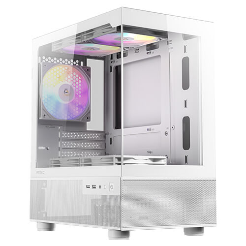 ANTEC CX200M RGB ELITE (M-ATX) MINI TOWER CABINET (WHITE)