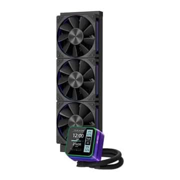ANT ESPORTS Glacius 360D 360mm ARGB CPU Liquid Cooler ( Black ) ( With LCD Display )