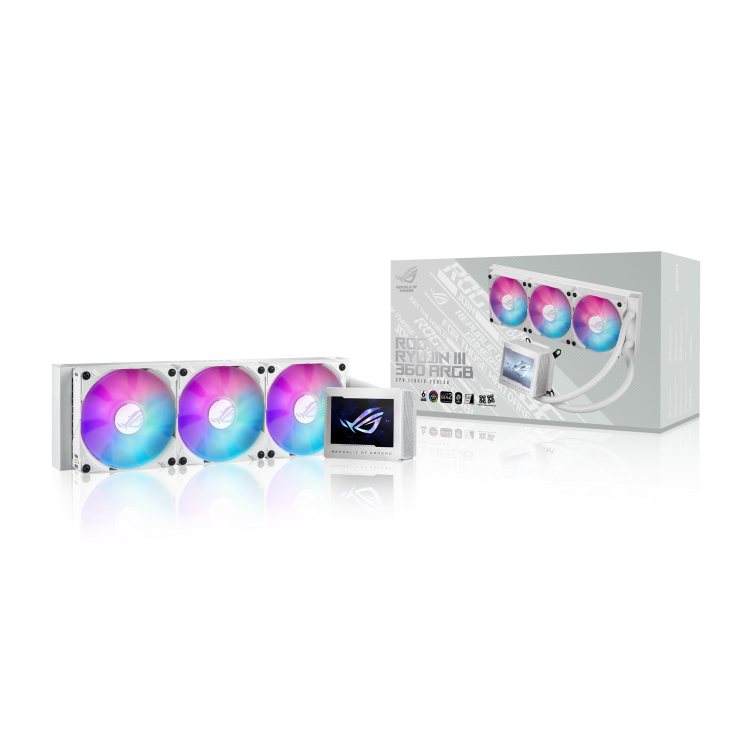 ASUS ROG RYUJIN III 360 ARGB 360MM CPU LIQUID COOLER (WHITE) (ROG-RYUJIN-III-360-ARGB-WHITE)