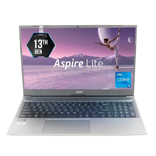 ACER ASPIRE LITE 13TH GEN INTEL CORE I3-1305U PROCESSOR LAPTOP (WINDOWS 11 HOME/ 8 GB RAM/ 512 GB SSD/INTEL GRAPHICS/MICROSOFT OFFICE) AL15-53 WITH 39.6 CM (15.6 INCH) FULL HD DISPLAY, STEEL GRAY, 1.59 KG UN.34ESI.005