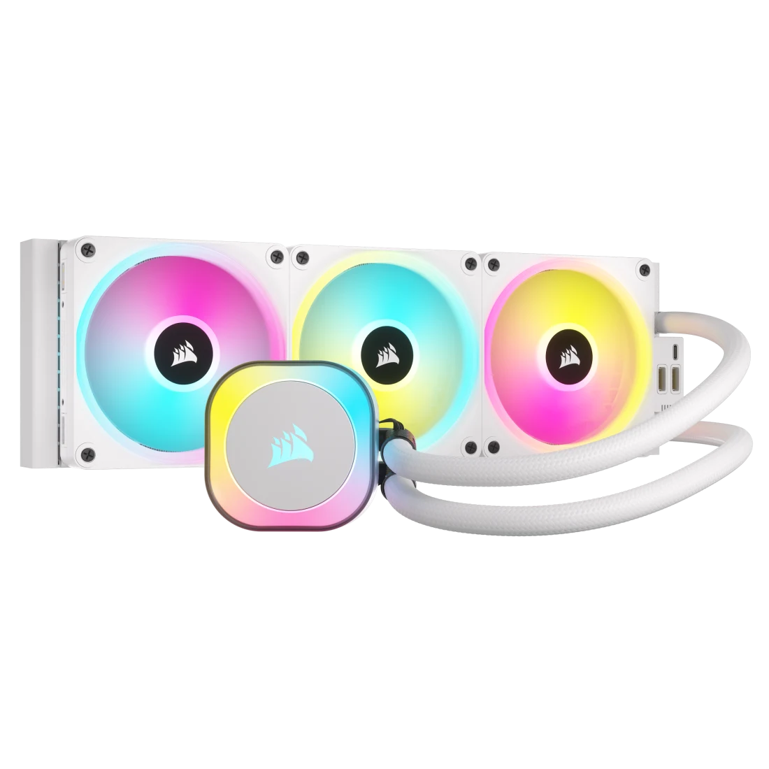 CORSAIR ICUE LINK H150I RGB WHITE ALL IN ONE 360MM CPU LIQUID COOLER (CW-9061006-WW)