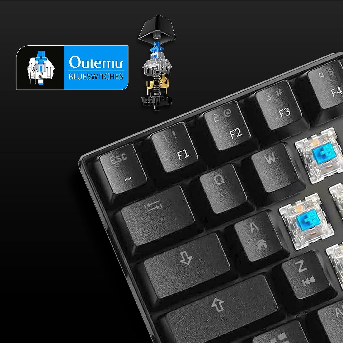 ANT ESPORTS MK1300 MINI MECHANICAL GAMING KEYBOARD (BLUE SWITCH) (R-41183733)