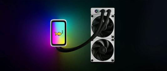 HYTE THICC Q60 LIQUID COOLER BLACK WHITE HYTE-Q60-BW