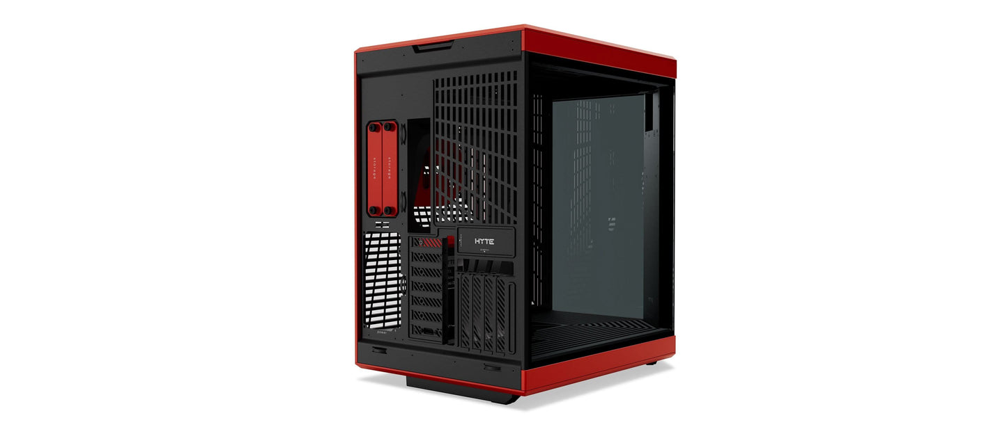 HYTE Y70 TOUCH INFINITE DUAL CHAMBER ATX MID-TOWER CABINET RED-BLACK (CS-HYTE-Y70TI-RB)