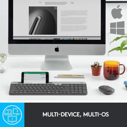 LOGITECH K580 SLIM MULTI-DEVICE WIRELESS KEYBOARD GRAPHITE