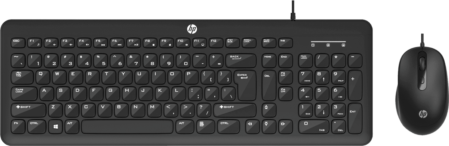 HP KM160 WIRED MOUSE AND KEYBOARD COMBO