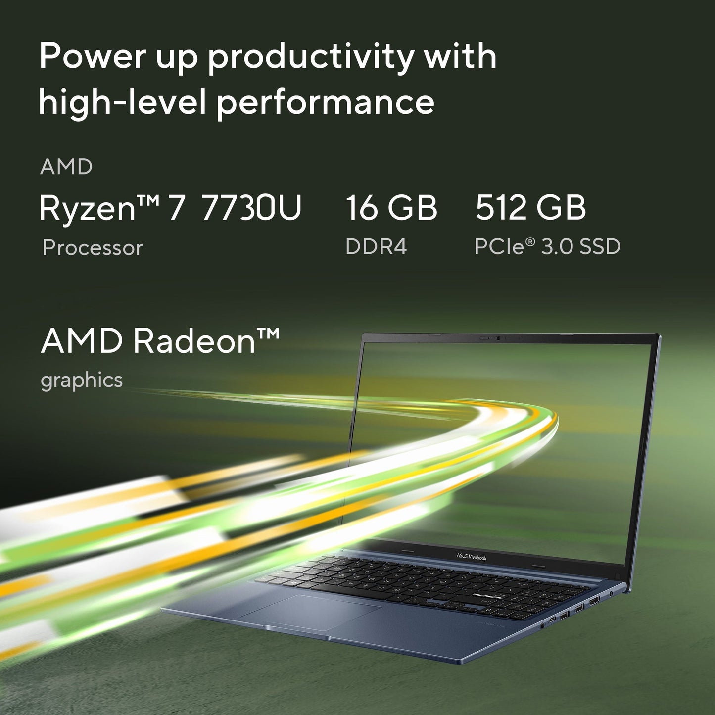 ASUS VIVOBOOK 15 (2025), AMD RYZEN 7 7730U THIN & LIGHT LAPTOP(AMD RADEON IGPU/16GB RAM/512GB SSD/FHD/15.6"/60HZ/WINDOWS 11/M365 BASIC (1YEAR) OFFICE HOME 2024/QUIET BLUE/1.7KG) M1502YA-BQ989WS