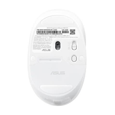 ASUS Fragrance Mouse MD101-IW With Unique refillable fragrance design, Up to 2400DPI Resolution