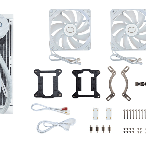 COOLER MASTER ML240 CORE 240MM ARGB AIO LIQUID COOLER WHITE