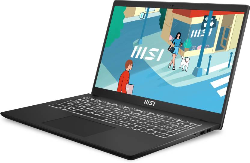 MSI Modern 15 H B13M 224IN Intel Core i9 13th Gen Business Laptop (16GB, 512GB SSD, Windows 11 Home, 15.6 inch Full HD IPS Display, MS Office 2021, Classic Black, 1.9 KG)