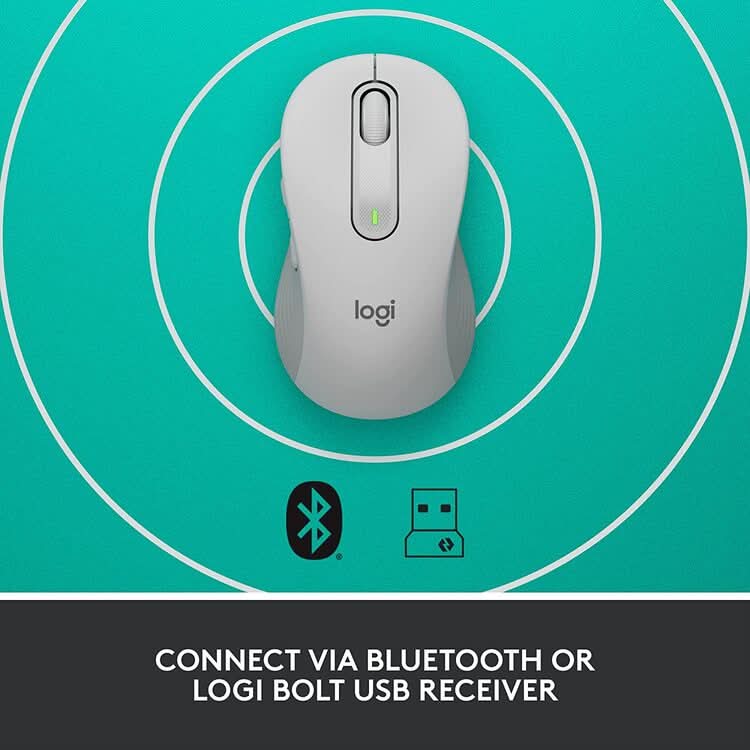 MOUSE-LOGITECH-WIRELESS-M650-WHITE