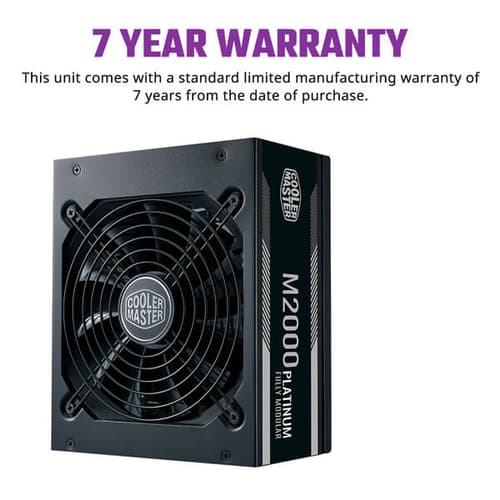 COOLER MASTER 2000W M2000 80 PLUS PLATINUM FULLY MODULAR SMPS