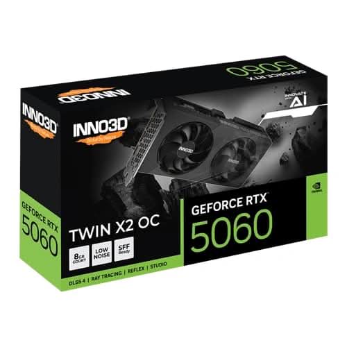 INNO3D RTX 5060 Twin X2 OC V2 8GB GDDR7 SFF Graphics Card