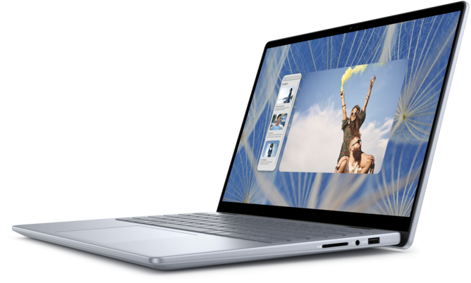 Dell Inspiron 14 7440 2-in-1 Laptop, Intel Core 5 120U, 16GB RAM, 512GB SSD, 14 Inch Touch Display, Windows 11, Microsoft Office 2024, Ice Blue