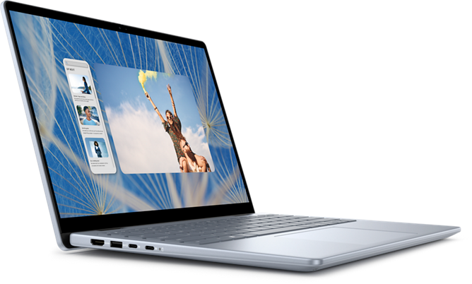Dell Inspiron 14 7440 2-in-1 Laptop, Intel Core 5 120U, 16GB RAM, 512GB SSD, 14 Inch Touch Display, Windows 11, Microsoft Office 2024, Ice Blue