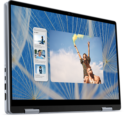 Dell Inspiron 14 7440 2-in-1 Laptop, Intel Core 5 120U, 16GB RAM, 512GB SSD, 14 Inch Touch Display, Windows 11, Microsoft Office 2024, Ice Blue