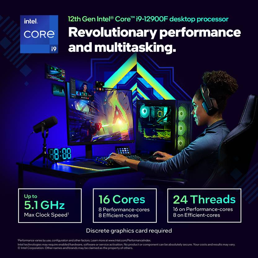 INTEL CORE I9-12900F 12TH GEN 16 CORE UPTO 5.1 GHZ LGA1700 PROCESSOR