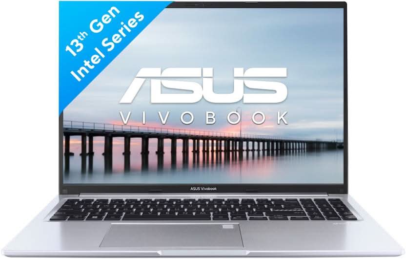ASUS VIVOBOOK 16 INTEL CORE I5 13TH GEN 1335U - (16 GB/512 GB SSD/WINDOWS 11 HOME) X1605VAB-MB544WS THIN AND LIGHT LAPTOP (16 INCH, TRANSPARENT SILVER, 1.88 KG, WITH MS OFFICE)
