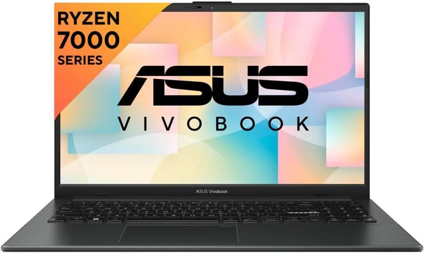 ASUS VIVOBOOK GO 15 AMD RYZEN 5 QUAD CORE 7520U - (8 GB/512 GB SSD/WINDOWS 11 HOME) E1504FA-NJ133WS | E1504FA-NJ522WS THIN AND LIGHT LAPTOP (15.6 INCH, MIXED BLACK, 1.63 KG, WITH MS OFFICE)