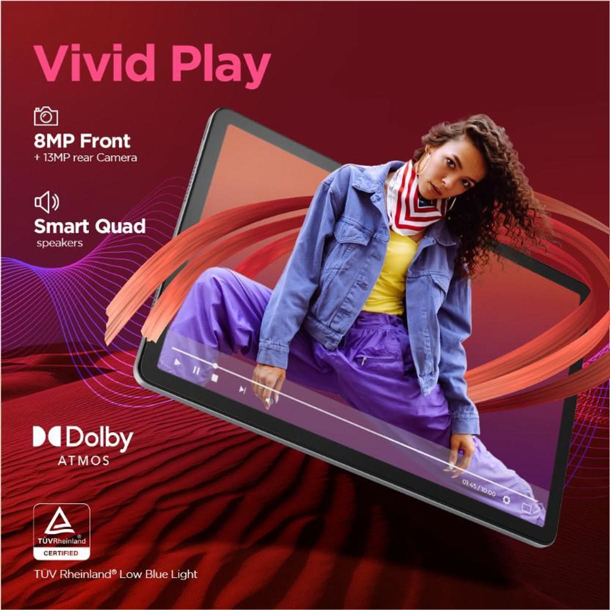 Lenovo MediaTek Helio G88 Octa Core, 4GB, 128GB, WIFI ZADA0185IN