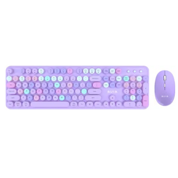 AULA AC306 Wireless Gaming Keyboard and Mouse Combo Purple