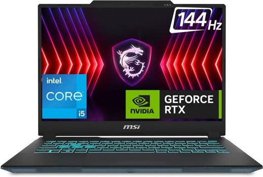 MSI CYBORG 14 INTEL CORE I5 13TH GEN 13420H - (8 GB/512 GB SSD/WINDOWS 11 HOME/4 GB GRAPHICS/NVIDIA GEFORCE RTX 2050) CYBORG 14 A13UCX-206IN GAMING LAPTOP (14 INCH, TRANSLUCENT BLACK, 1.6 KG, WITH MS OFFICE)