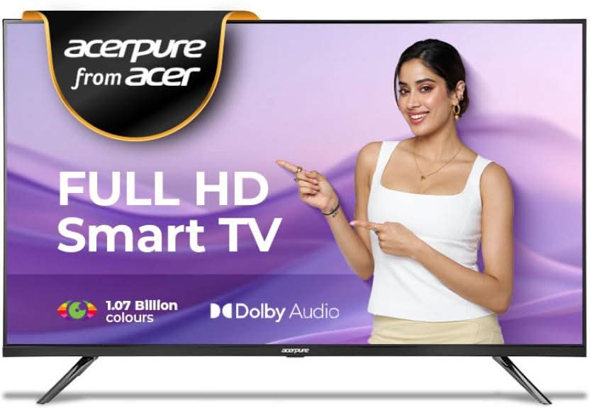 ACERPURE ASPIRE TV BY ACER (2024 SERIES) 108 CM (43 INCH) FULL HD LED SMART GOOGLE TV WITH GOOGLE OS | DOLBY AUDIO | 2GB RAM (AP43FG41AASPD)