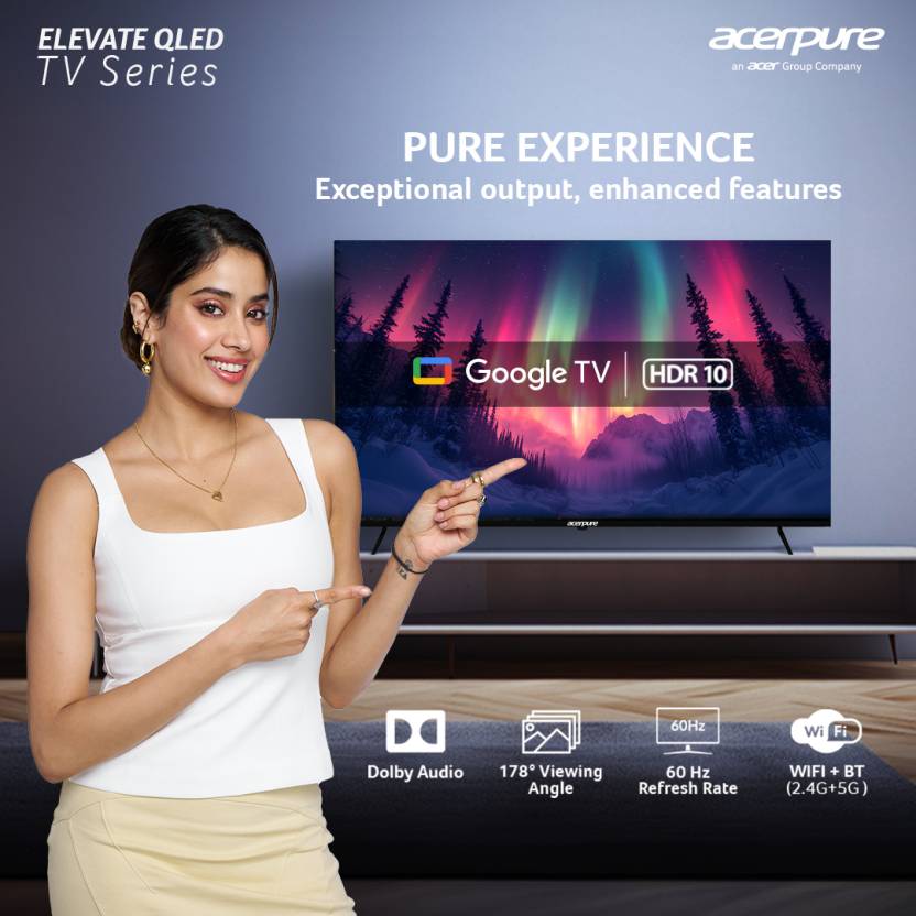 ACERPURE 80 CM (32 INCH) QLED HD READY SMART GOOGLE TV (AP32HG41QFLED)