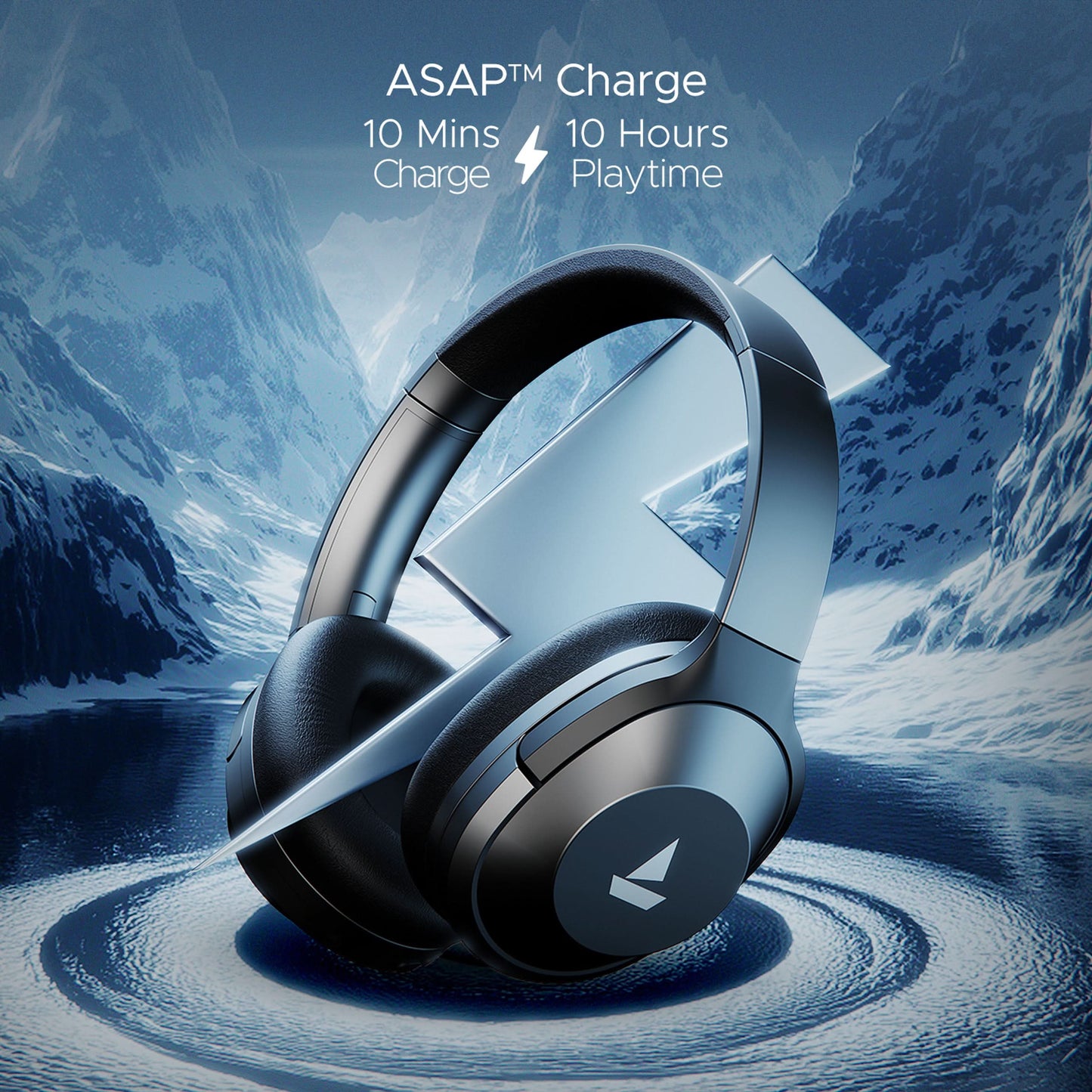 Boat Nirvanaa 751 ANC Hybrid Active Noise Cancellation Bluetooth Headset (Gunmetal Grey)
