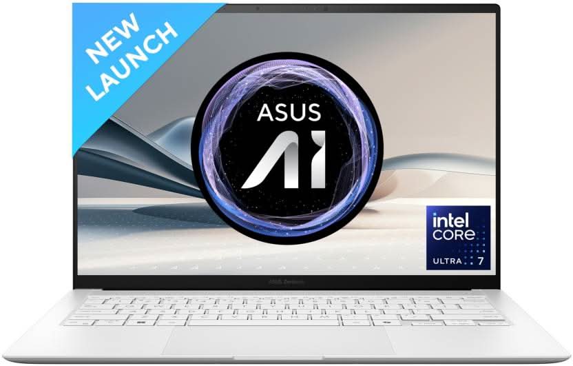 ASUS ZENBOOK S 14 OLED (2024) - NEXT-GEN AI PC, WITH TOUCHSCREEN, INTEL CORE ULTRA 7 - (32 GB/1 TB SSD/WINDOWS 11 HOME) UX5406SA-PZ7762WS | UX5406SA-PZ358WS THIN AND LIGHT LAPTOP (14 INCH, SCANDINAVIAN WHITE, 1.20 KG, WITH MS OFFICE)