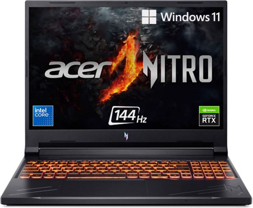 ACER NITRO V 16 ANV16-71 NH.QTNSI.003 GAMING LAPTOP (14TH GEN CORE I5 / 16GB/ 512GB SSD/ WIN11/ 6GB RTX 4050 GRAPH)