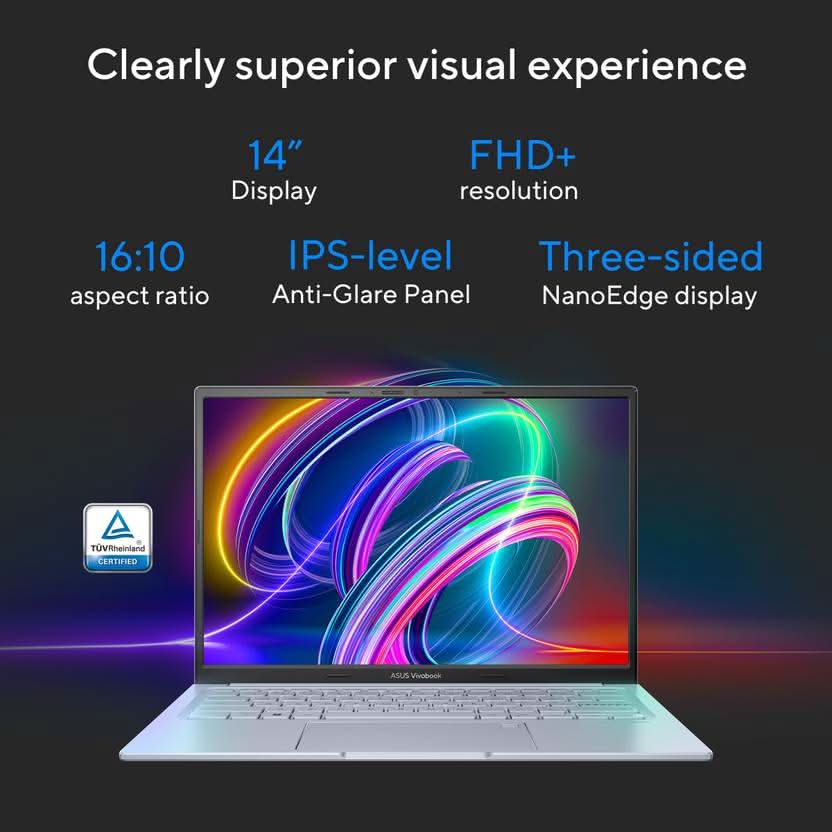 ASUS VIVOBOOK 14X FOR CREATOR, INTEL H-SERIES INTEL CORE I5 13TH GEN 13500H - (16 GB/512 GB SSD/WINDOWS 11 HOME/4 GB GRAPHICS/NVIDIA GEFORCE RTX 2050/60 HZ/50 TGP) K3405VF-LY542WS GAMING LAPTOP (14 INCH, COOL SILVER, 1.40 KG, WITH MS OFFICE)