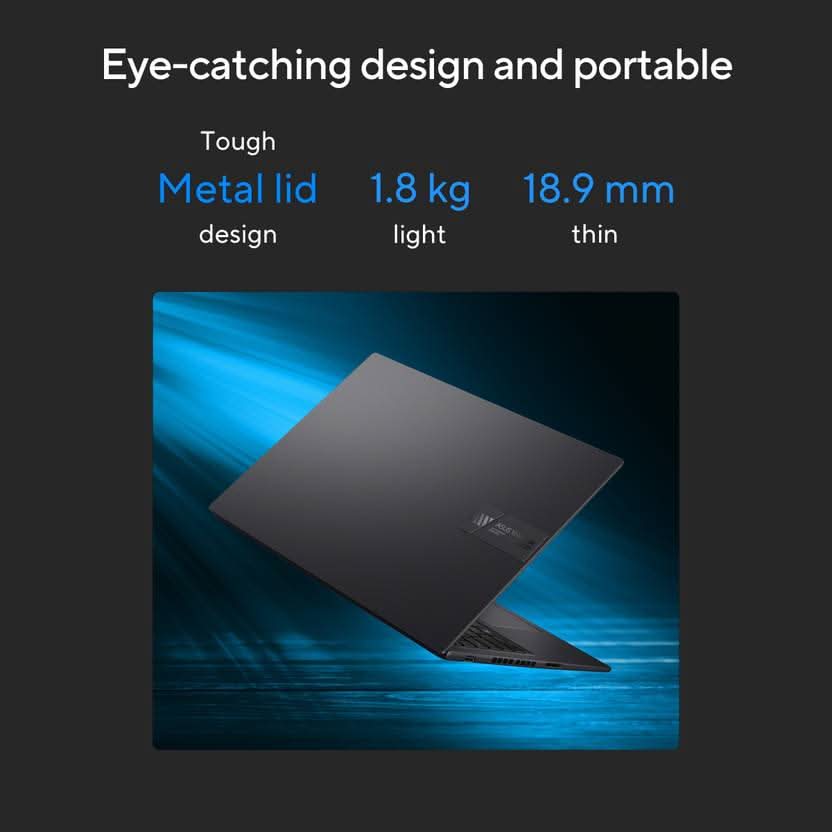 ASUS VIVOBOOK 16X FOR CREATOR, INTEL H SERIES INTEL CORE I5 12TH GEN 12450H - (16 GB/512 GB SSD/WINDOWS 11 HOME/4 GB GRAPHICS/NVIDIA GEFORCE RTX 3050/60 HZ/50 TGP) K3605ZC-MBN541WS GAMING LAPTOP (16 INCH, INDIE BLACK, 1.80 KG, WITH MS OFFICE)