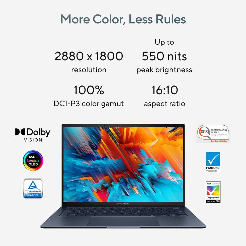 ASUS ZENBOOK S 13 OLED (2023), 1KG WEIGHT & 1CM THIN, INTEL CORE EVO I7-1355U 13TH GEN, 13.3 INCH 2.8K OLED, (16GB RAM & 1TB SSD), UX5304VA-NQ741WS MARSHMALLOW MD100 MOUSE (BLUE)