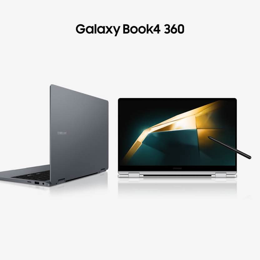 SAMSUNG GALAXY BOOK4 360 EVO INTEL CORE 5 120U - (16 GB/512 GB SSD/WINDOWS 11 HOME) NP750QGK-LG1IN 2 IN 1 LAPTOP (15.6 INCH, GRAY, 1.46 KG, WITH MS OFFICE)