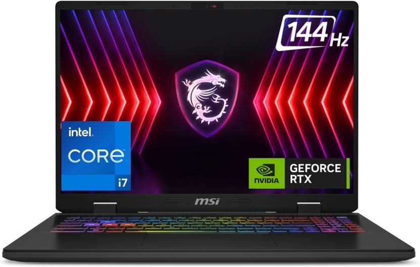 MSI SWORD 16 HX INTEL CORE I7 13TH GEN 13700HX - (16 GB/1 TB SSD/WINDOWS 11 HOME/8 GB GRAPHICS/NVIDIA GEFORCE RTX 4060/144 HZ) SWORD 16 HX B13VFKG-653IN GAMING LAPTOP (16 INCH, COSMOS GRAY, 2.3 KG, WITH MS OFFICE)