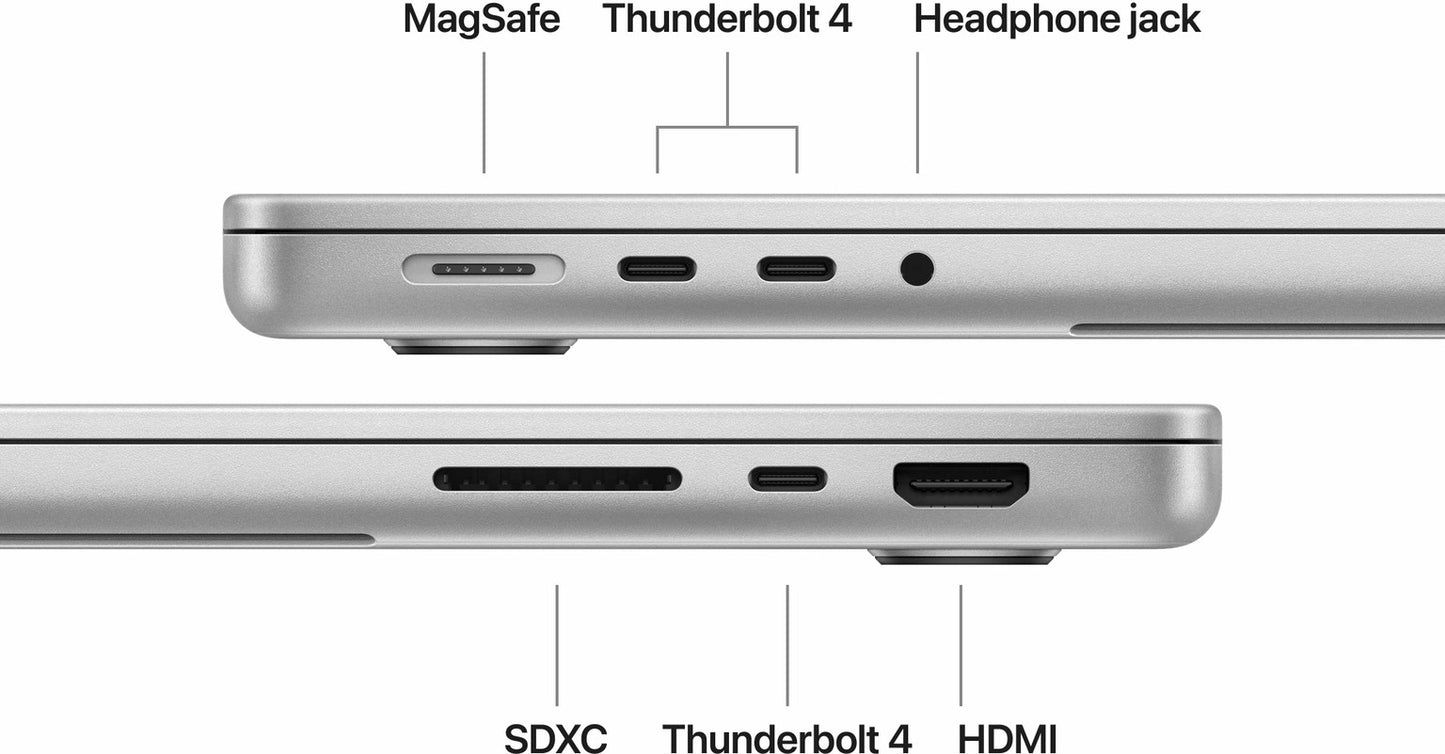 Apple 14-inch MacBook Pro M5 chip with 10 core CPU and 10 core GPU, 16GB, 1TB SSD - Silver