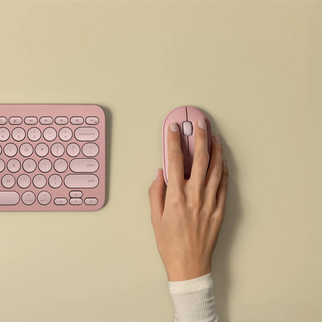 LOGITECH WIRELESS PEBBLE 2 M350S ROSE MOUSE