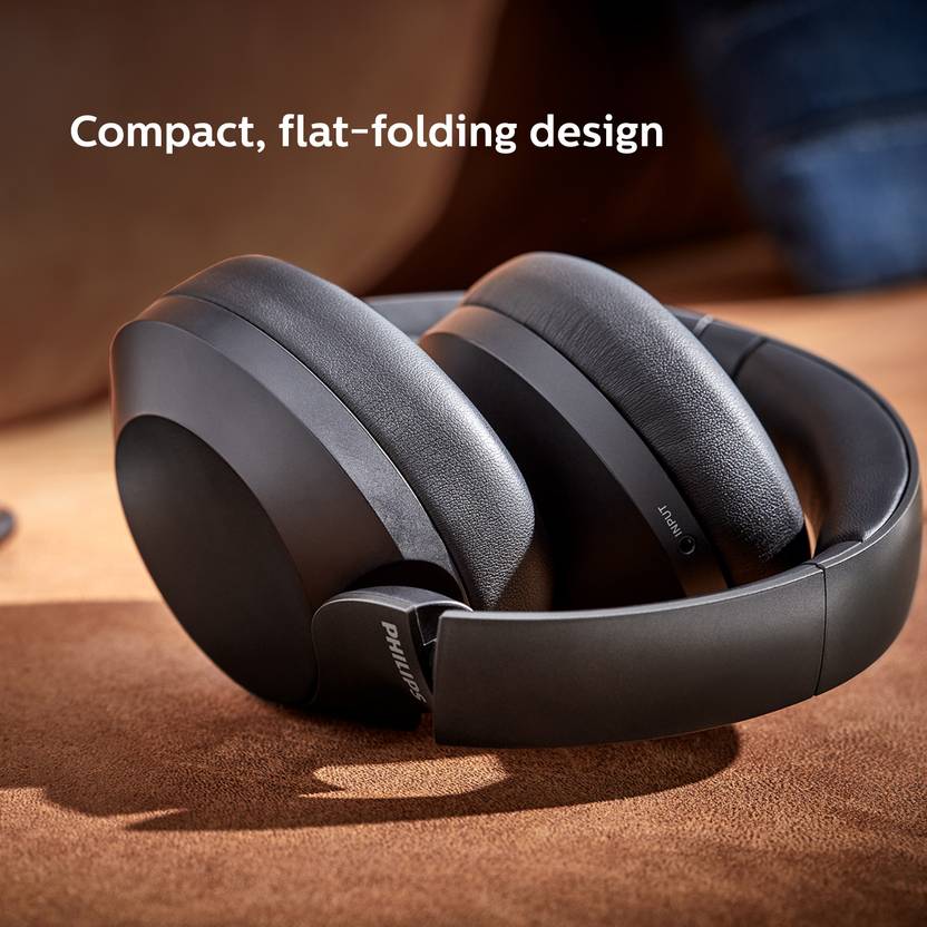PHILIPS TAPH805BK/10 WIRELESS HEADPHONE WITH TOUCH CONTROL, ACTIVE NOISE CANCELLATION BLUETOOTH (BLACK, ON THE EAR)