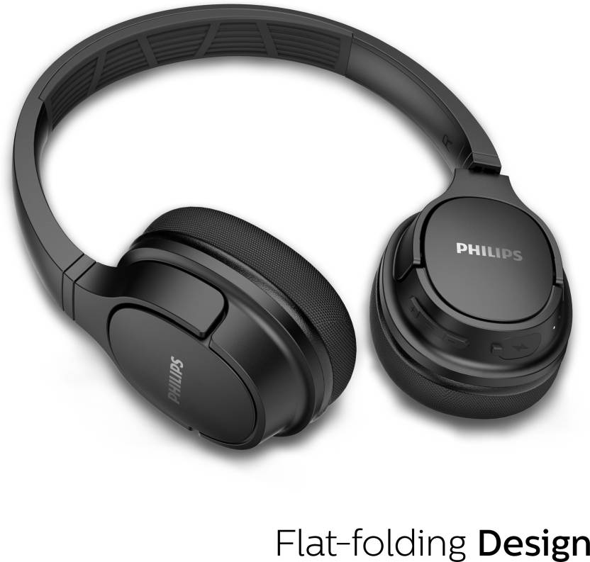 PHILIPS TASH402BK/00 WIRELESS WITH MIC BLUETOOTH (BLACK, ON THE EAR)