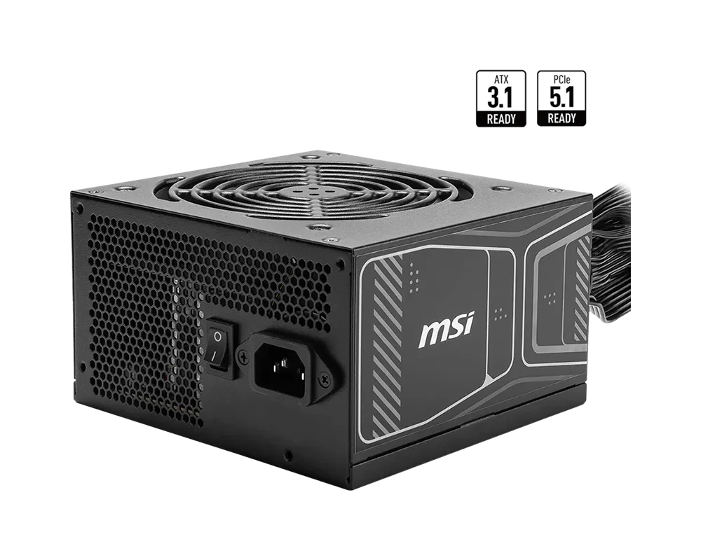 MSI MAG A750GN PCIE5 Gold 750 Watt ATX 3.1 SMPS