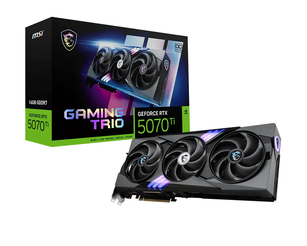 MSI GeForce RTX 5070 Ti 16G GAMING TRIO OC Graphic Card