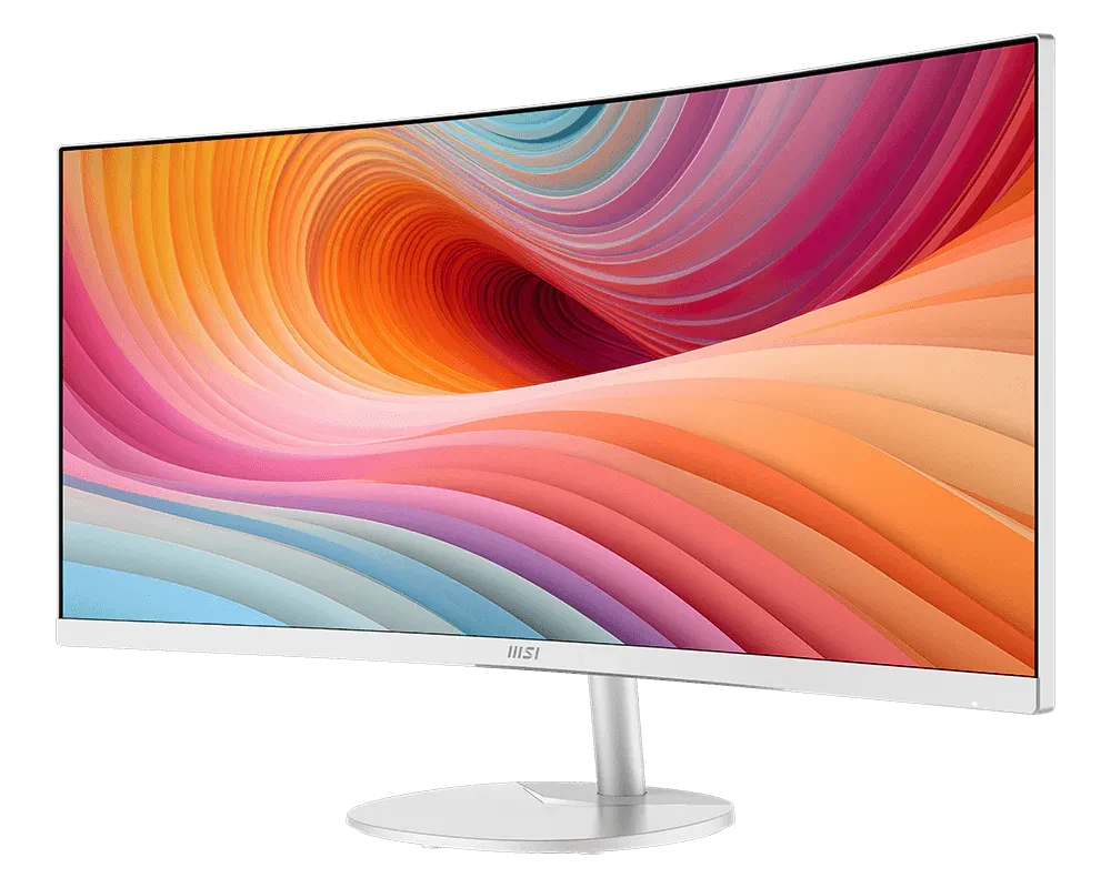 MSI PRO MP341CQW E12 White 34 Inch Business Monitor