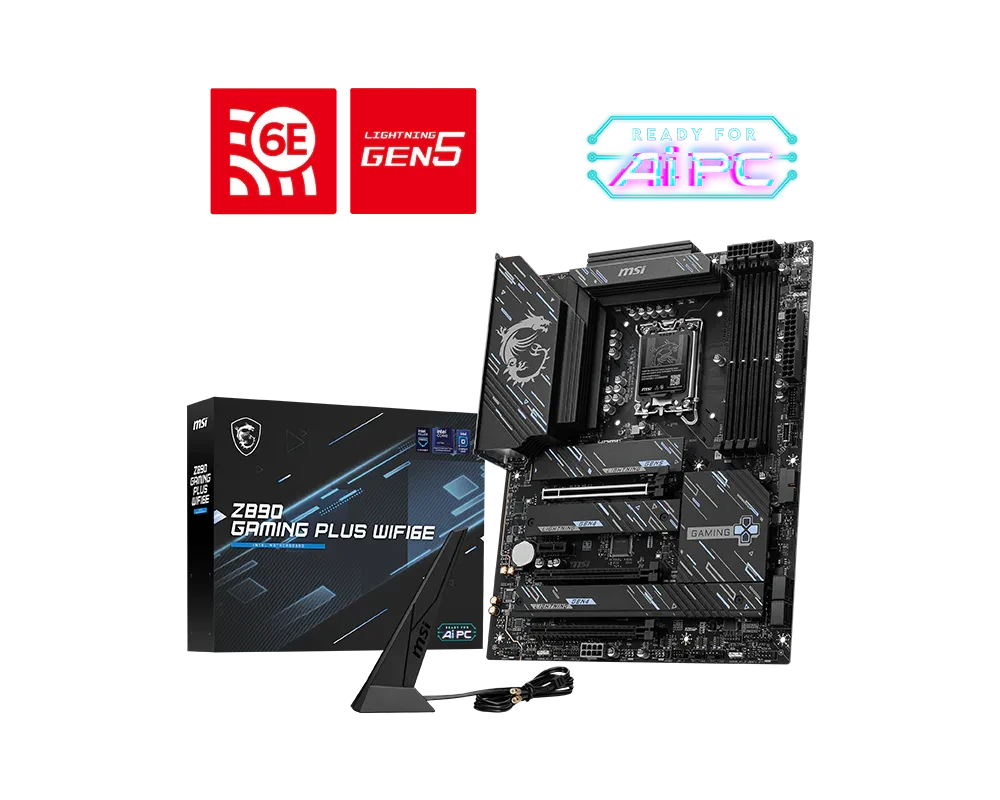 MSI Z890 GAMING PLUS WIFI6E LGA 1851 Motherboard