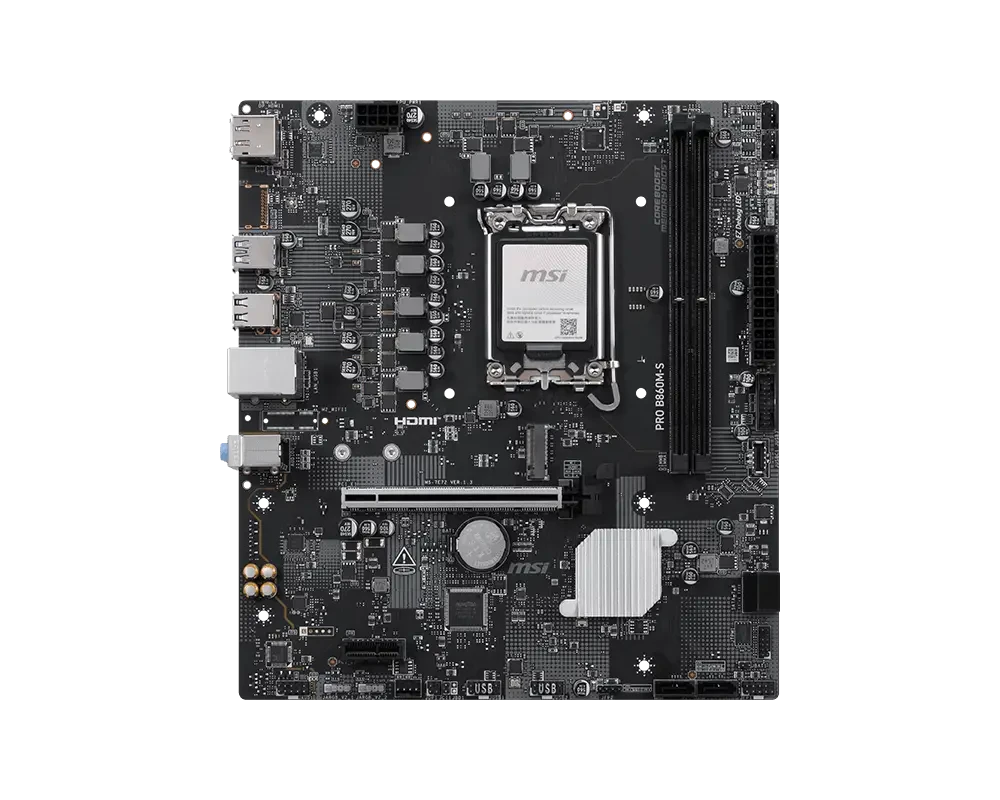 MSI PRO B860M-S DDR5 LGA 1851 Motherboard