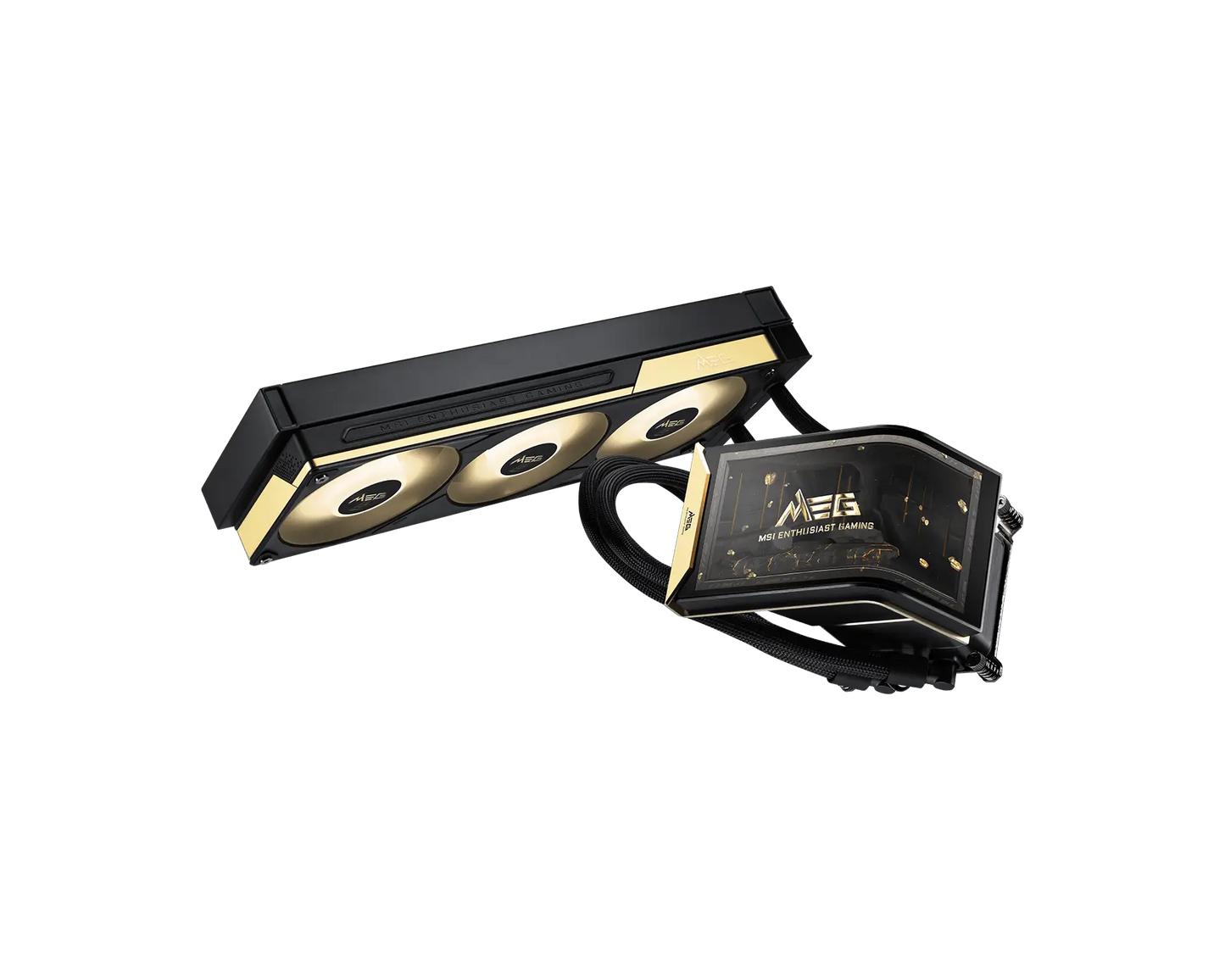 MSI MEG CORELIQUID E15 360 360mm AIO Liquid CPU Cooler, 6.67 Inch 2K AMOLED Display, ARGB, LGA 1700/1851, AM4/AM5, Gray