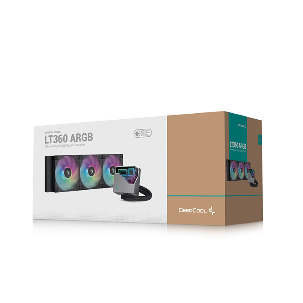 DEEPCOOL LT360 ARGB CPU LIQUID COOLER BLACK