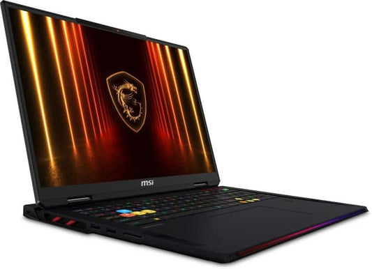 MSI RAIDER 18 HX AI INTEL CORE ULTRA 9 285HX - (64 GB/4 TB GEN5 SSD/WINDOWS 11 HOME/24 GB GRAPHICS/NVIDIA GEFORCE RTX 5090/120 HZ) RAIDER 18 HX AI A2XWJG-253IN GAMING LAPTOP (18 INCH, CORE BLACK, 3.6 KG)